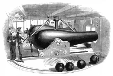 Gun Turret Aboard USS Passaic