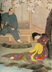 Gunbei Had Watched the Execution of His Cruel Order from the Veranda