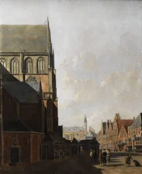 Haarlem, City View (City Church and Market Square)