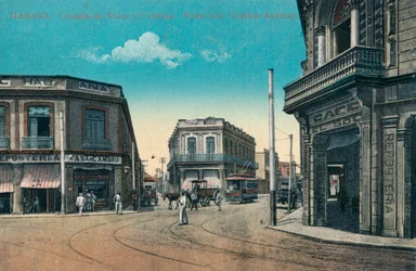 Habana. Cazada de Vives y Cristina. Vives and Cristina Avenue, Cuba, c1910