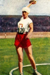 Halina Konopacka of Poland, World Champion Discus-Thrower