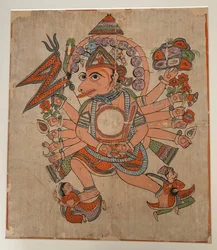 Hanuman in His Tantric Five-Headed Pancha Mukha Form