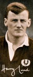 Harry Lind 1906-1986, Scottish international rugby union player, 1935