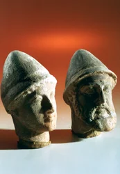 Heads of Dignitaries, Kerkouane, Tunisia, 3rd Century BC