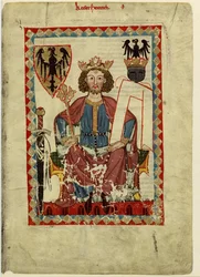 Henry VI 1165-1197, Holy Roman Emperor (from the Codex Manesse)