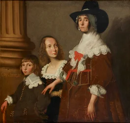 Hester Tradescant and her Stepchildren, John and Frances