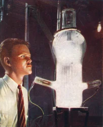 High power grid-glow tube