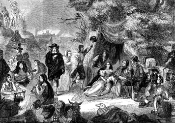 Highgate Fields during the Great Fire of London