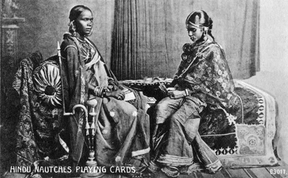 Hindu Nautches Playing Cards, India, Early 20th Century
