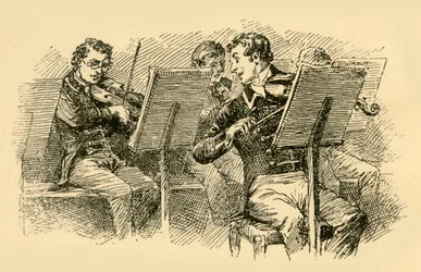 His clever playing attracted the attention of the leader