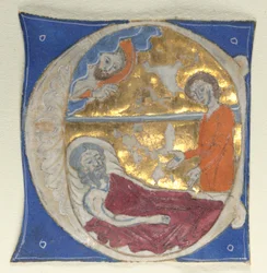 Historiated Initial Excised from a Bible