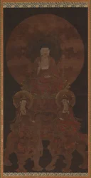 Historical Buddha Shakyamuni with the Bodhisattvas Fugen