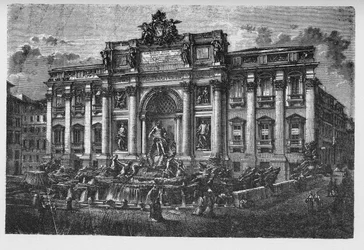 History of Ancient Rome. Trevi Fountain