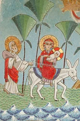 Holy Virgin and Saint John, Kame Coptic Monastery Icon, The Holy Family, Egypt - The Syrian Monastery