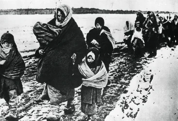 Homeless Refugee Women and Children, Russia