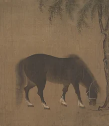 Horse and Willow Tree, early 15th century