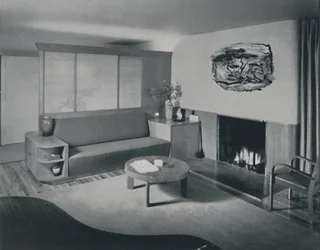 House at Pomona, California - the living room from the other side of the partition