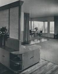 House at Pomona, California...Looking Across the Living Room