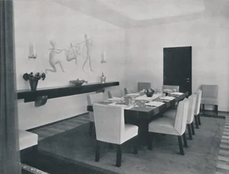 House in Bucharest by Rudolf Frankel - The dining room