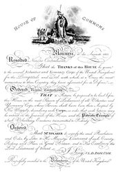 House of Commons resolution conveying thanks to the Volunteer Yeomanry Corps