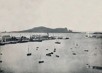 Howth - General View of the Harbour and Ireland