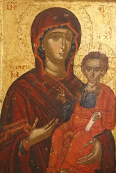 Icon: St. Mary Hodigitria (16th Century), Berat, Albania