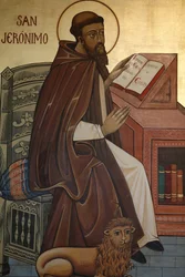 Icon Depicting San Jeronimo, Madrid, Spain
