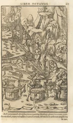 Illustration from De re metallica libri XII by Georgius Agricola