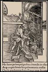 Illustration to the Book Ship of Fools by Sebastian Brant