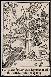 Illustration to the book Ship of Fools by Sebastian Brant, 1497