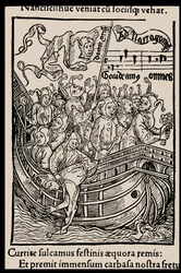 Illustration to the Book Ship of Fools by Sebastian Brant, 1497