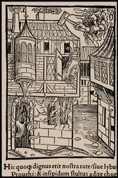 Illustration to the book Ship of Fools by Sebastian Brant