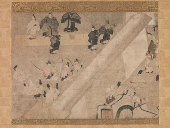 Imperial Visit to the Great Horse Race at the Kaya-no-in Mansion