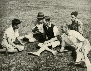 In Camp at Southwold, Suffolk: A Friendly Chat