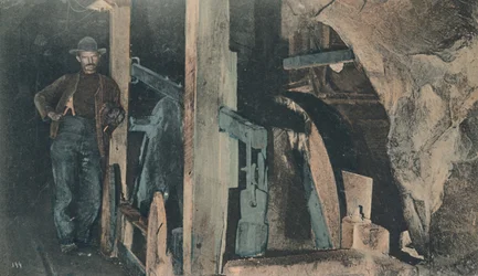 In a Rand Mine - An End Tipler, early 20th century
