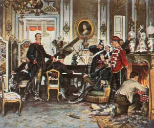 In the Troops Quarters outside Paris, 1870-71