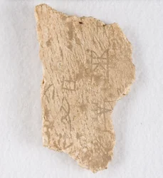 Inscribed Bone Fragment Oracle Bone