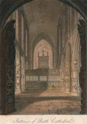 Interior of Bath Cathedral, 19th century