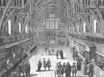 Interior of Old Westminster Hall, 1797
