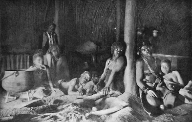 Interior of a Zulu Hut