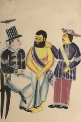 Jailer Receiving the Mahant of Tarakeshwar in Prison