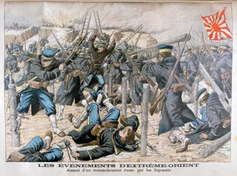 Japanese Attack on a Russian Entrenchment, Russo-Japanese War