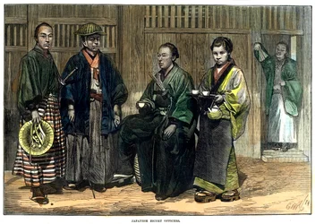 Japanese escort officers, 1874