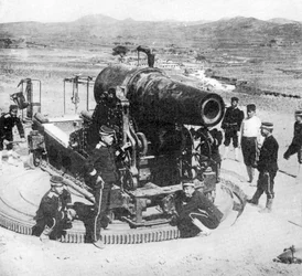 Japanese siege gun, Russo-Japanese War, 1904-5