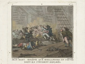 Jean Bart in the Battle of Texel on 29 June 1694, 1789