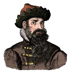 Johann Gutenberg, German metalworker and inventor, 16th century, 1870