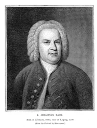 Johann Sebastian Bach, German composer and organist, 1746