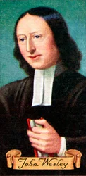 John Wesley, taken from a series of cigarette cards, 1935