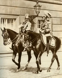 Kaiser Wilhelm II and King George V in Berlin, Germany, 1911, 1935