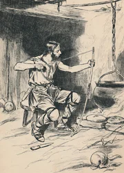 King Alfred Forgets The Cakes, c1907